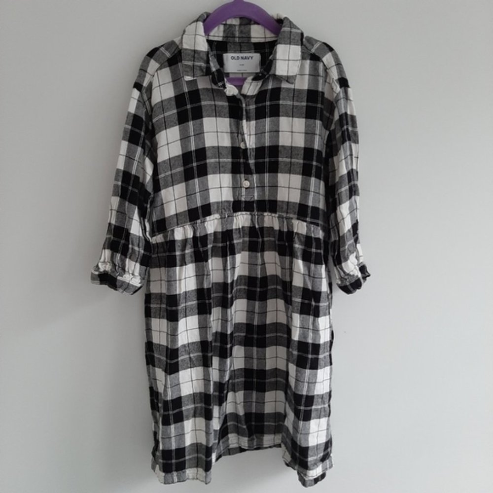 OLD Navy plaid dress size 8